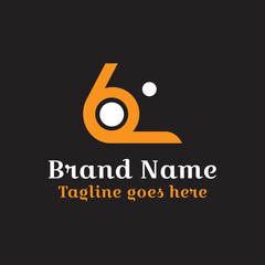 Abstract Company Logo Vector Design with Creative Technology and Fish Shape Icon