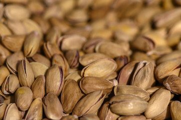 Pistachios arranged in a beautiful display inviting taste and delight in a cozy kitchen setting