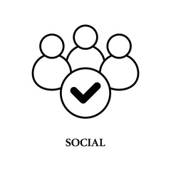 Icon a social, isolated against a clean background.