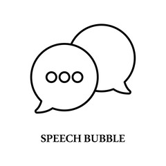 Icon a speech bubble, isolated against a clean background.