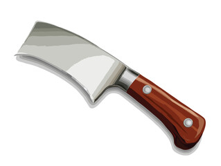 Cleaver vector illustration, isolated on white