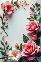 Fototapeta premium Elegant and delicate flower arrangements in a variety of styles and colors, colors, design, variety