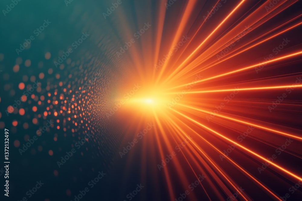 Poster vibrant abstract light rays creating a dynamic explosion of energy and warmth