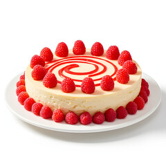 cake with strawberries