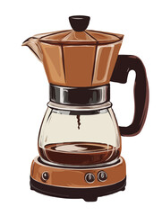 coffee maker vector art