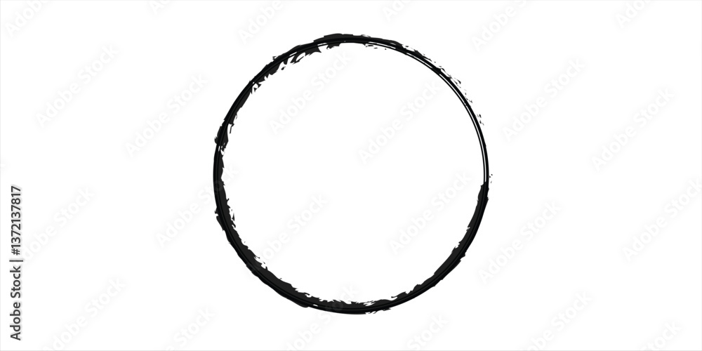 Poster vector circle spots. collection of painted circles. grunge text box or textured background
