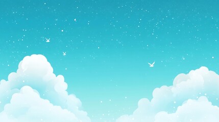 light blue sky with clouds background, 