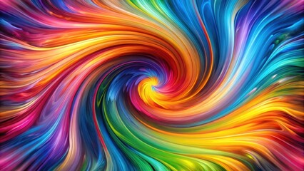 Obraz premium Swirling Vortex of Colors, vibrant background, psychedelic art