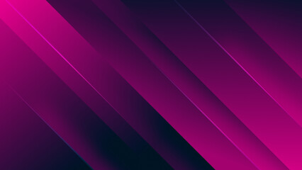 Purple blue black pink blend gradient illustration. Geometric bright pattern. Modern trendy diagonal lines. Amazing music backdrop. Vivid light multicolor. Template tech. Dynamic night club dark neon