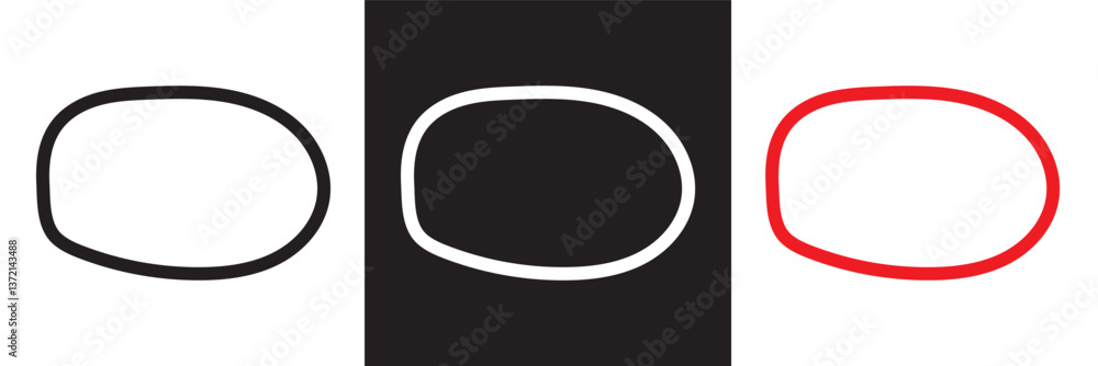 Poster abstract organic rectangle shapes. uneven frame boxes. blob set. black, white and red fluid banner s