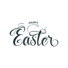 Joyful Easter celebration with elegant cursive lettering