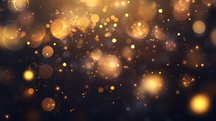 blury background with gold lights illustration