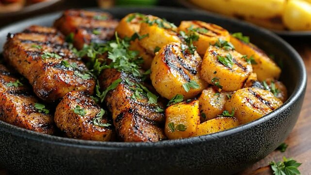 farofa de banana video brazilian food