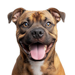 Obraz premium Joyful dog with playful expression brightens the room with happiness and charm