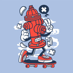 vector cartoon sticker graffity