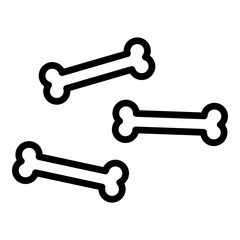 Pet Treats Vector Line Icon Design