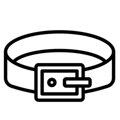 Belt Vector Line Icon Design