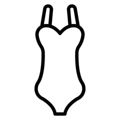 Obraz premium Swimsuit Vector Line Icon Design