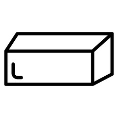 Butter Stick Vector Line Icon Design