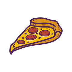 Pizza Icon Illustration