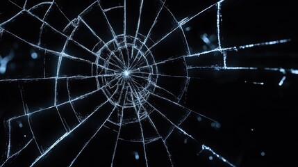 screen broken bug and grid black abstract background illustration