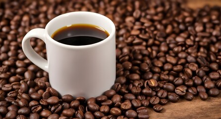 Fototapeta premium Minimalist Coffee Mug Design Display