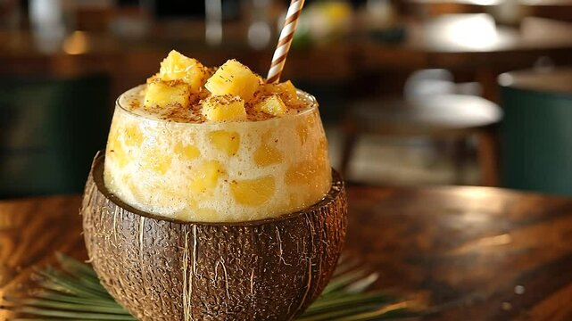 tropical pineapple batida video brazilian cocktail