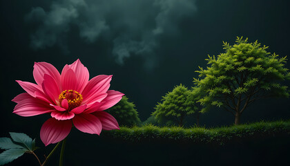 pink lotus flower