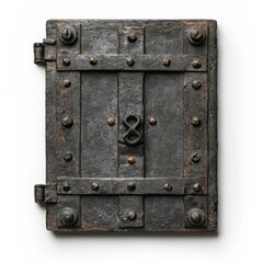 Fototapeta premium White background, hatch secured