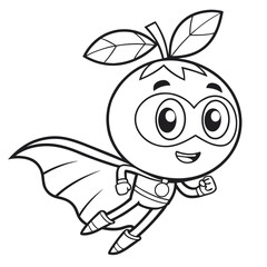 Funky fun-food-characters-coloring-pages-for-kid 