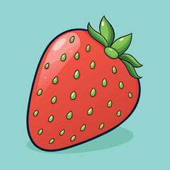 A hyper-realistic-close-up-of-fresh-strawberry.