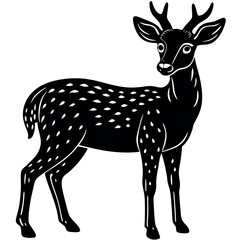 Marsh-deer-wild-animal-modern-style 