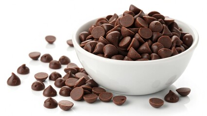 choco chips in a bowl