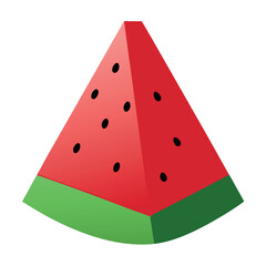 A triangular-wedge-of-juicy-watermelon 