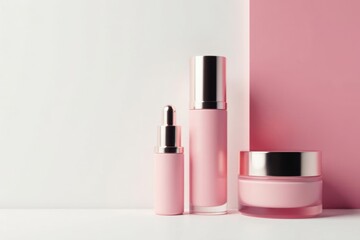 Elegant cosmetic set against pure white backdrop , lipstick, cosmetic set
