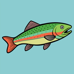 Vector  illustration of a Fish.