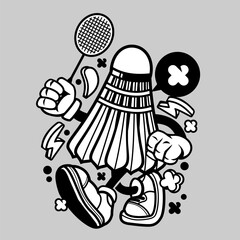 vector cartoon sticker graffity