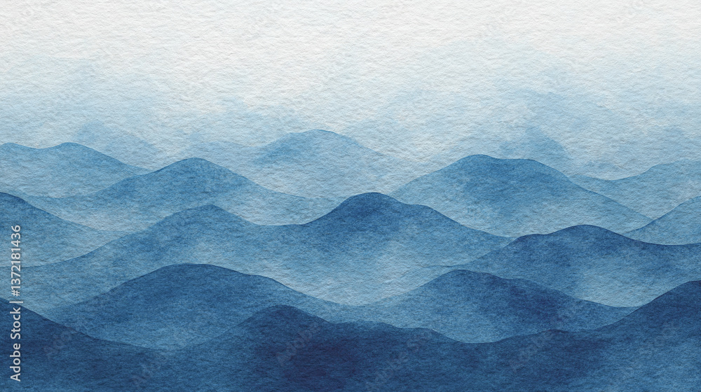 Aufkleber blue azure turquoise abstract watercolor background for textures backgrounds and web banners design.