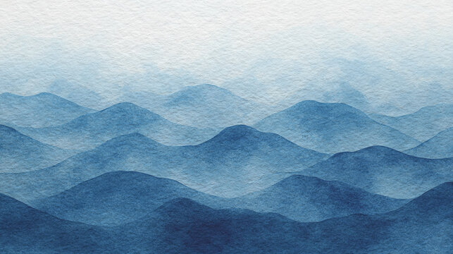 Blue azure turquoise abstract watercolor background for textures backgrounds and web banners design. Abstract background blue colors. Watercolor painting with turquoise sea waves pattern gradient