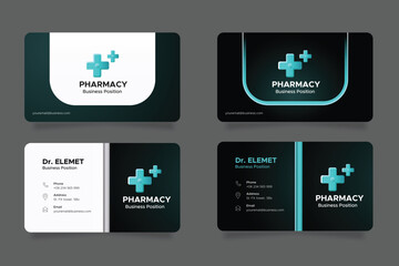 pharmacy medical doctor logo and business card