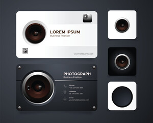camera photography logo business card