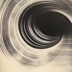 Abstract spiral tunnel, sepia tone, blurred motion, dark center