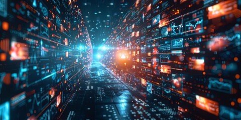 Obraz premium Internet news platform for up-to-date information