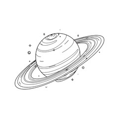 Planet Outline Pictures with white background
