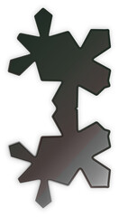 Sleek Glossy Black Icon &ndash; Elegant and Modern Symbol for Premium Design