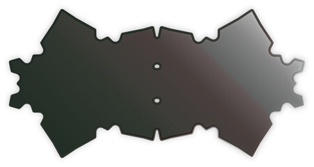 Sleek Glossy Black Icon &ndash; Elegant and Modern Symbol for Premium Design