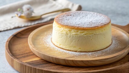 cheesecake . Japanese sponge cake