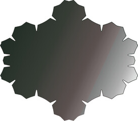 Sleek Glossy Black Icon &ndash; Elegant and Modern Symbol for Premium Design