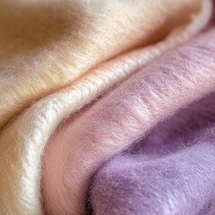 Fototapeta premium A close-up of the soft plush texture 