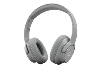 Modern over-ear headphones with clean design, isolated on white background